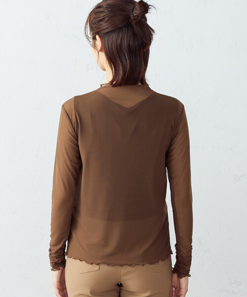 COMME CA ISM(コムサイズム)の「シアー メロウ カットソー(Tシャツ/カットソー・レディース・ブラック/ブラウン/ミント・MEDIUM/LARGE)」の11枚目の写真