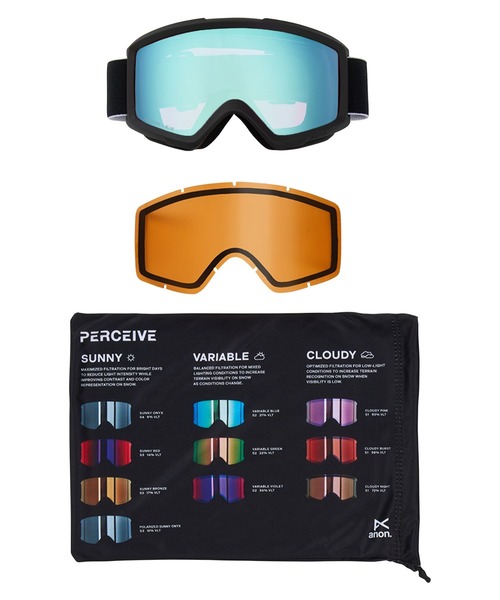 BURTON（バートン）の「Anon Helix 2.0 ローブリッジフィット ゴーグル（スポーツグッズ・メンズ・ブラック/ホワイト/ブラック×ホワイト・FREE）」の7枚目の写真