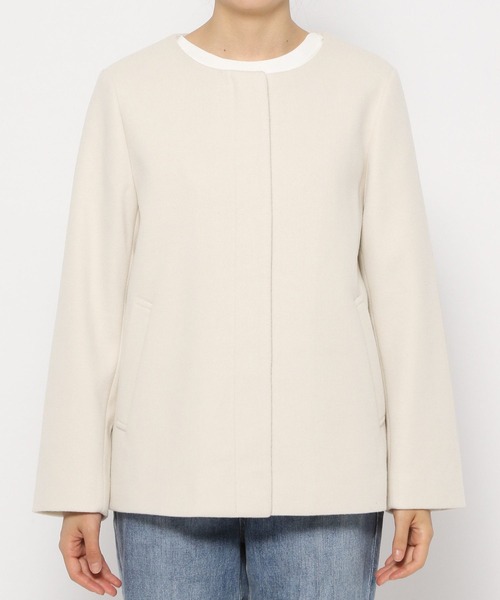 軽やかストレッチ2WAYショートコート/278042