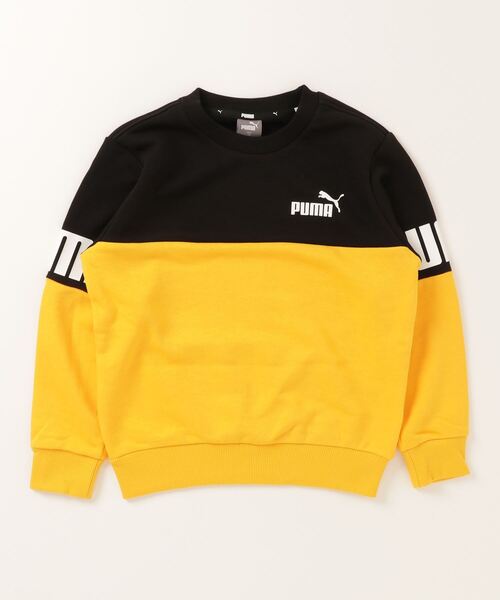 PUMA(プーマ)の「プーマ PUMA PUMA POWER クルースエット TR B_(スウェット・キッズ・ブラック×ブルー/ホワイト×ブラック/ブラック系・150cm/130cm/120cm/140cm/160cm)」の3枚目の写真