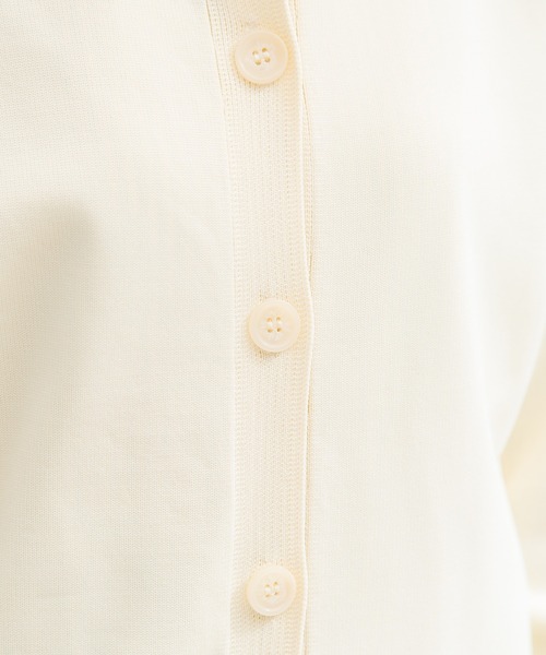 Honeys（ハニーズ）の「クルーネックカーディガン（カーディガン/ボレロ・レディース・ブラック/ライム/ブルー/アイボリー/ピンク系その他・LL/M/L）」の9枚目の写真