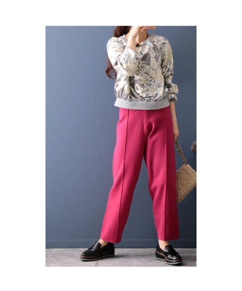 Sawa a la mode（サワアラモード）の「気持ちもクローゼットも彩るカラーニットパンツ（その他パンツ・レディース・ピンク/グリーン/ブルー・FREE）」の21枚目の写真