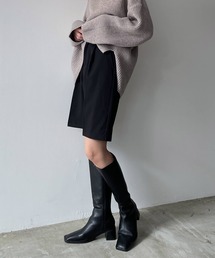 センタープレス　ハーフタックパンツ