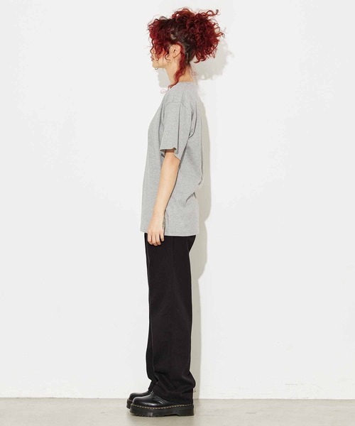 X-girl(エックスガール)の「X-girl × YUSUKE GIRL S/S TEE(Tシャツ/カットソー・レディース・ライトブルー/アッシュグレー/ホワイト・S/M/L/XL)」の8枚目の写真