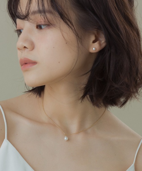 VATSURICA（バツリカ）の「《trim by vatsurica》金属アレルギー対応 / サージカルステンレス / パール ネックレス（ネックレス・レディース・ゴールド・FREE）」の4枚目の写真