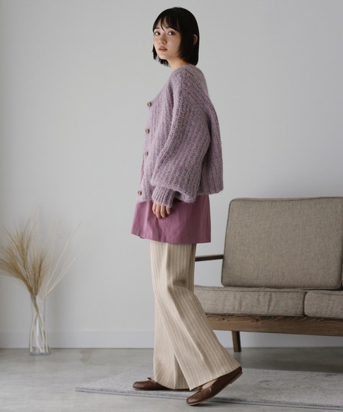 Crisp（クリスプ）の「ジャカードニットパンツ（その他パンツ・レディース・ブラック/ベージュ・FREE）」の5枚目の写真