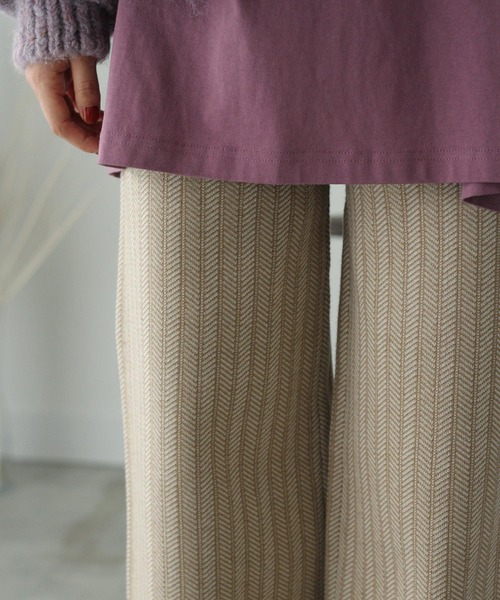 Crisp（クリスプ）の「ジャカードニットパンツ（その他パンツ・レディース・ブラック/ベージュ・FREE）」の16枚目の写真