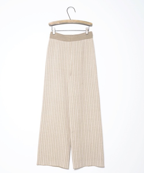 Crisp（クリスプ）の「ジャカードニットパンツ（その他パンツ・レディース・ブラック/ベージュ・FREE）」の10枚目の写真