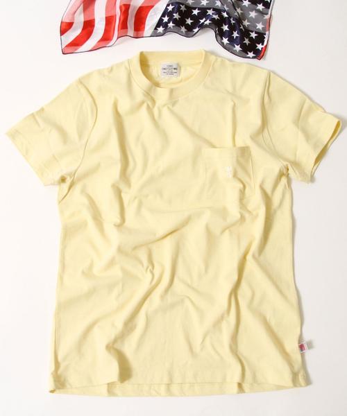 coen（コーエン）の「USAコットンポケT（Tシャツ/カットソー・メンズ・ワイン/ホワイト/ブラック/ターコイズブルー/ネイビー/イエロー・SMALL/MEDIUM/LARGE/X-LARGE）」の6枚目の写真