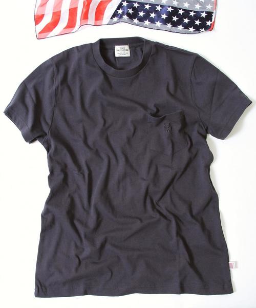 coen（コーエン）の「USAコットンポケT（Tシャツ/カットソー・メンズ・ワイン/ホワイト/ブラック/ターコイズブルー/ネイビー/イエロー・SMALL/MEDIUM/LARGE/X-LARGE）」の3枚目の写真