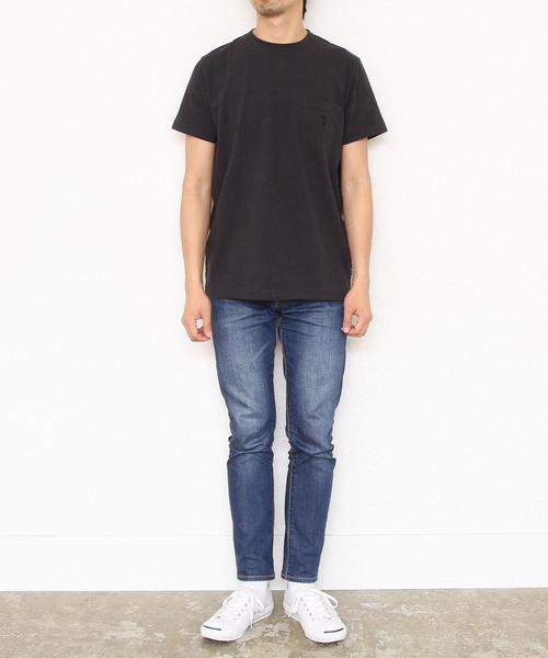 coen（コーエン）の「USAコットンポケT（Tシャツ/カットソー・メンズ・ワイン/ホワイト/ブラック/ターコイズブルー/ネイビー/イエロー・SMALL/MEDIUM/LARGE/X-LARGE）」の16枚目の写真