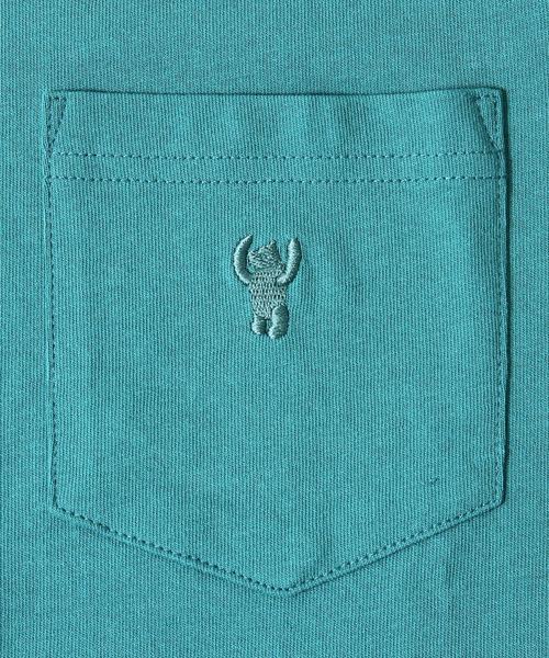 coen（コーエン）の「USAコットンポケT（Tシャツ/カットソー・メンズ・ワイン/ホワイト/ブラック/ターコイズブルー/ネイビー/イエロー・SMALL/MEDIUM/LARGE/X-LARGE）」の13枚目の写真