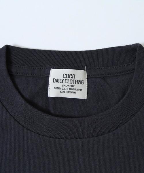 coen（コーエン）の「USAコットンポケT（Tシャツ/カットソー・メンズ・ワイン/ホワイト/ブラック/ターコイズブルー/ネイビー/イエロー・SMALL/MEDIUM/LARGE/X-LARGE）」の7枚目の写真