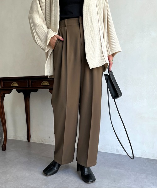 prose verse（プロズヴェール）の「2タックセンタープレススラックス（その他パンツ・レディース・ライトグレー/ブラウン/グレー・FREE）」の12枚目の写真