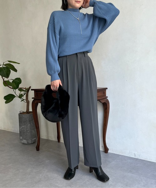 prose verse（プロズヴェール）の「2タックセンタープレススラックス（その他パンツ・レディース・ライトグレー/ブラウン/グレー・FREE）」の10枚目の写真