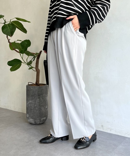 prose verse（プロズヴェール）の「2タックセンタープレススラックス（その他パンツ・レディース・ライトグレー/ブラウン/グレー・FREE）」の18枚目の写真