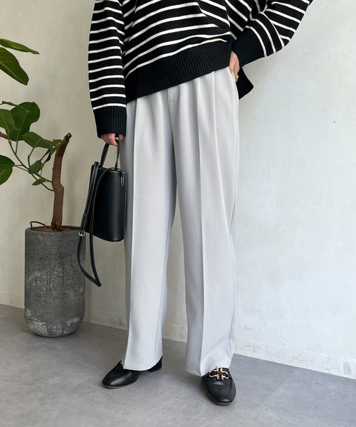 prose verse（プロズヴェール）の「2タックセンタープレススラックス（その他パンツ・レディース・ライトグレー/ブラウン/グレー・FREE）」の11枚目の写真