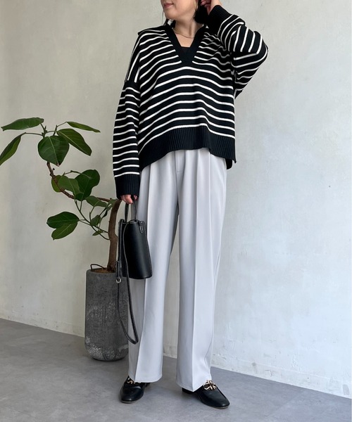 prose verse（プロズヴェール）の「2タックセンタープレススラックス（その他パンツ・レディース・ライトグレー/ブラウン/グレー・FREE）」の7枚目の写真