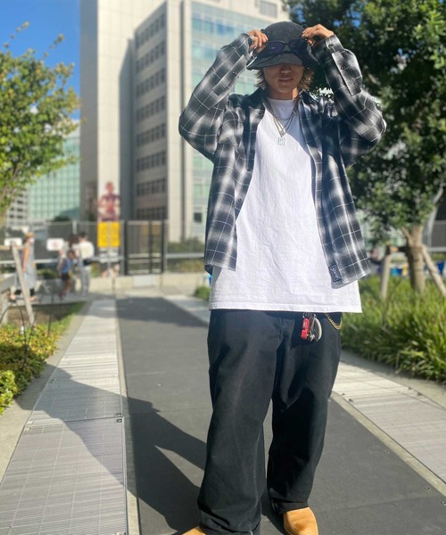 STORMY（ストーミー）の「ストーミー STORMY hombre check flannel SHIRTS シャツ オンブレーチェック フランネルシャツ（シャツ/ブラウス・メンズ・グリーン/ホワイト×ブラック・LARGE/X-LARGE/MEDIUM）」の3枚目の写真