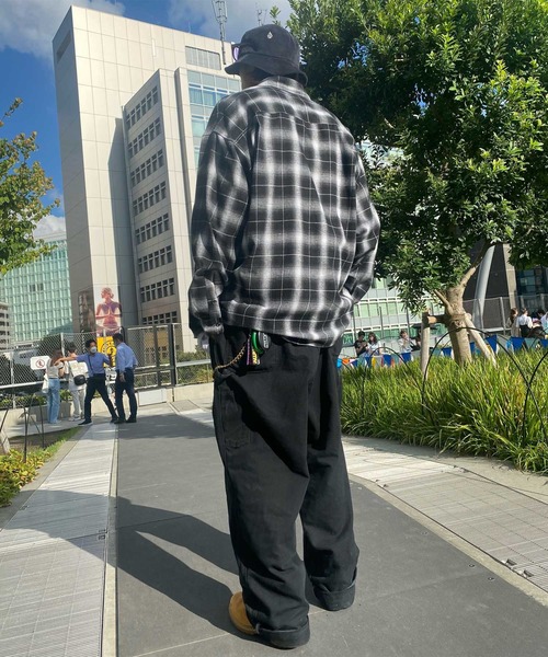 STORMY（ストーミー）の「ストーミー STORMY hombre check flannel SHIRTS シャツ オンブレーチェック フランネルシャツ（シャツ/ブラウス・メンズ・グリーン/ホワイト×ブラック・LARGE/X-LARGE/MEDIUM）」の4枚目の写真