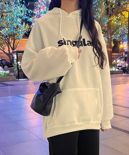 セール】裏起毛センターロゴパーカー(春秋用)（パーカー）｜fiere