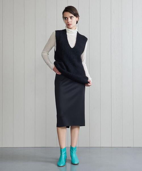 H　BEAUTY&YOUTH UNITED ARROWS（エイチビューティーアンドユースユナイテッドアローズ）の「＜H＞SHEER TURTLE NECK PULLOVER/カットソー（その他トップス・レディース・オフホワイト/ライトブルー/ダークグレー/イエロー・FREE）」の2枚目の写真