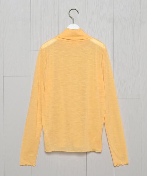 H　BEAUTY&YOUTH UNITED ARROWS（エイチビューティーアンドユースユナイテッドアローズ）の「＜H＞SHEER TURTLE NECK PULLOVER/カットソー（その他トップス・レディース・オフホワイト/ライトブルー/ダークグレー/イエロー・FREE）」の9枚目の写真