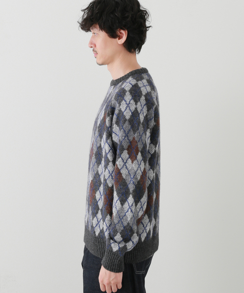 POP TRADING COMPANY（ポップトレーディングカンパニー）の「【POP TRADING COMPANY】burlington knitted（ニット/セーター・メンズ・チャコールグレー・LARGE/X-LARGE）」の4枚目の写真
