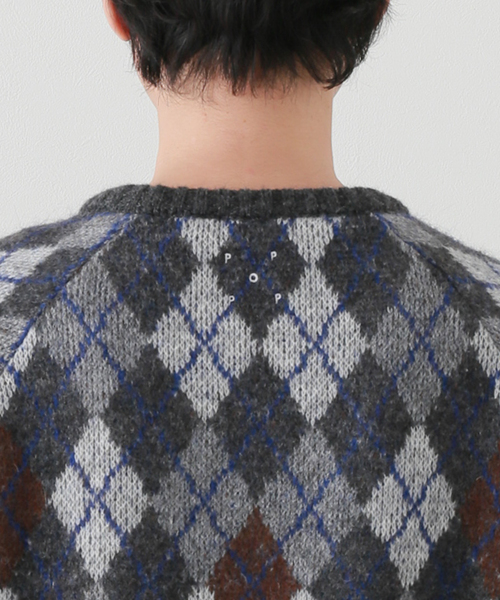 POP TRADING COMPANY（ポップトレーディングカンパニー）の「【POP TRADING COMPANY】burlington knitted（ニット/セーター・メンズ・チャコールグレー・LARGE/X-LARGE）」の7枚目の写真