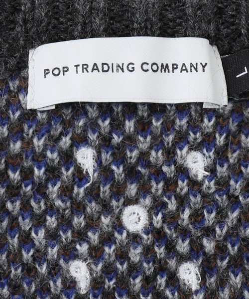 POP TRADING COMPANY（ポップトレーディングカンパニー）の「【POP TRADING COMPANY】burlington knitted（ニット/セーター・メンズ・チャコールグレー・LARGE/X-LARGE）」の13枚目の写真
