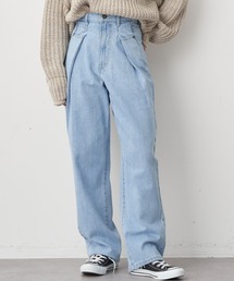 earth music&ecology | フロントタックデニムパンツ(その他パンツ)