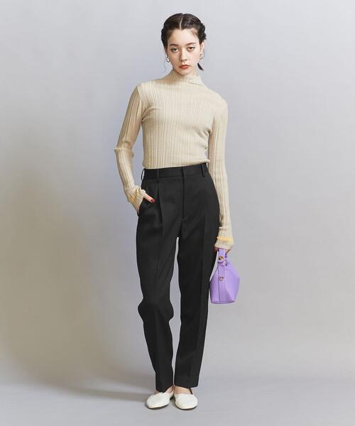 BEAUTY&YOUTH UNITED ARROWS（ビューティーアンドユースユナイテッドアローズ）の「カルゼ バックゴム テーパード パンツ 2 -ウォッシャブル-（その他パンツ・レディース・ブラック/オフホワイト/オレンジ・S/M/L）」の14枚目の写真