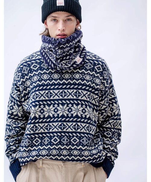 THE SHOP TK （ザ ショップ ティーケー ）の「◆【Coleman/コールマン別注】ボアネックウォーマー（ネックウォーマー/スヌード・メンズ・ネイビー系/ブラック/カーキ/ベージュ・00）」の8枚目の写真