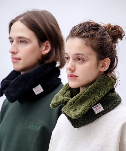 THE SHOP TK （ザ ショップ ティーケー ）の「◆【Coleman/コールマン別注】ボアネックウォーマー（ネックウォーマー/スヌード・メンズ・ネイビー系/ブラック/カーキ/ベージュ・00）」の6枚目の写真