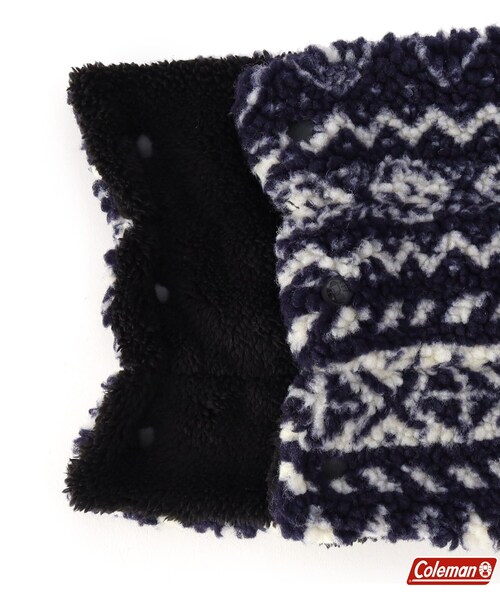 THE SHOP TK （ザ ショップ ティーケー ）の「◆【Coleman/コールマン別注】ボアネックウォーマー（ネックウォーマー/スヌード・メンズ・ネイビー系/ブラック/カーキ/ベージュ・00）」の11枚目の写真