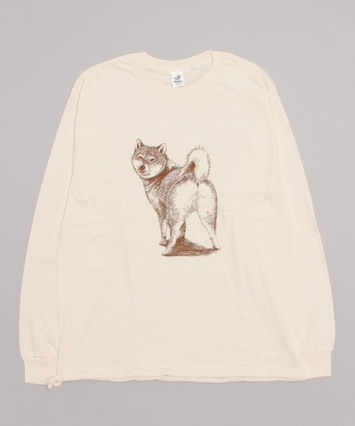 niche.（ニッチ）の「【niche】ニッチ BACK OF THE DOG LS T-SHIRT（Tシャツ/カットソー・メンズ・ベージュ/ホワイト/グレー・MEDIUM/LARGE/XX-LARGE/X-LARGE）」の3枚目の写真