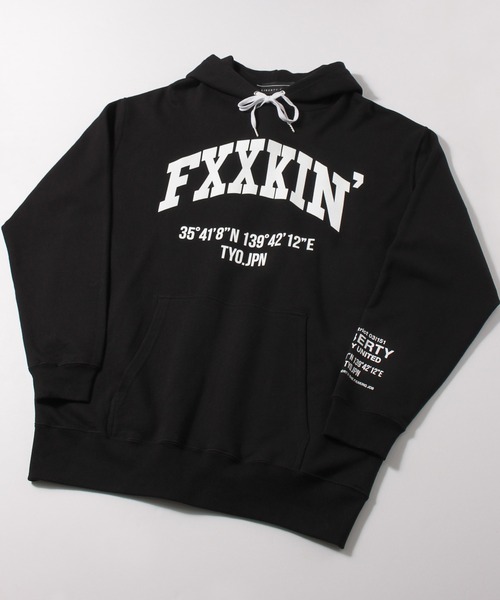 LIBERTY CITY（リバティシティ）の「【LIBERTY CITY/リバティーシティ】 [FXXKIN] スウェット・パーカー（パーカー・メンズ・ベージュ/ブラック・2/3/4）」の3枚目の写真