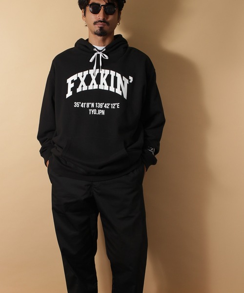 LIBERTY CITY（リバティシティ）の「【LIBERTY CITY/リバティーシティ】 [FXXKIN] スウェット・パーカー（パーカー・メンズ・ベージュ/ブラック・2/3/4）」の11枚目の写真