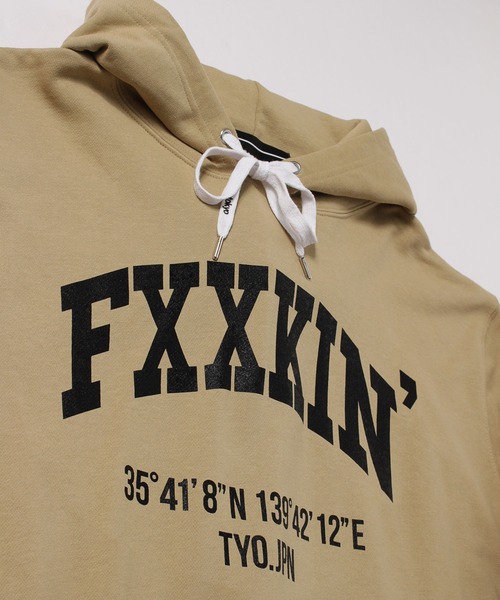 LIBERTY CITY（リバティシティ）の「【LIBERTY CITY/リバティーシティ】 [FXXKIN] スウェット・パーカー（パーカー・メンズ・ベージュ/ブラック・2/3/4）」の15枚目の写真