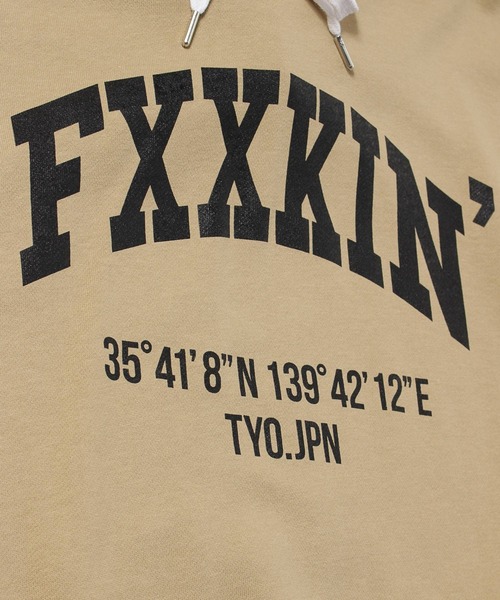 LIBERTY CITY（リバティシティ）の「【LIBERTY CITY/リバティーシティ】 [FXXKIN] スウェット・パーカー（パーカー・メンズ・ベージュ/ブラック・2/3/4）」の16枚目の写真