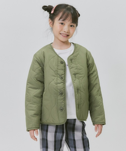 MPS(エムピーエス)の「【MPS】裏ボアキルトジャケット(ダウンジャケット/コート・キッズ・ブラック/カーキブラウン・120/130/140/150/160)」の2枚目の写真