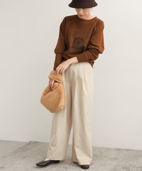 URBAN RESEARCH DOORS(アーバンリサーチドアーズ)の「タックワイドパンツ(その他パンツ・レディース・ブラック/アイボリー・SMALL/MEDIUM)」の19枚目の写真