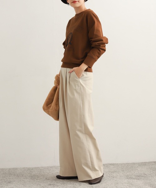 URBAN RESEARCH DOORS(アーバンリサーチドアーズ)の「タックワイドパンツ(その他パンツ・レディース・ブラック/アイボリー・SMALL/MEDIUM)」の21枚目の写真