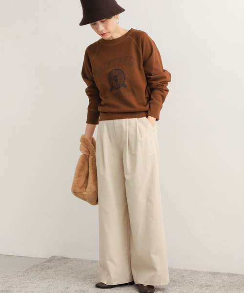 URBAN RESEARCH DOORS(アーバンリサーチドアーズ)の「タックワイドパンツ(その他パンツ・レディース・ブラック/アイボリー・SMALL/MEDIUM)」の22枚目の写真
