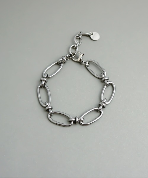 ieLS（イエルズ）の「金属アレルギー対応「ieLS」ステンレス　チェーンブレスレット　IKS1334（ブレスレット・メンズ・シルバー/ゴールド・ONE SIZE）」の6枚目の写真