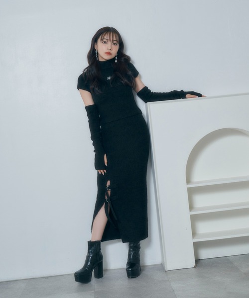 【セール】アームウォーマーニットセットアップ（ニット/セーター）｜ANDGEEBEE（アンジービー）