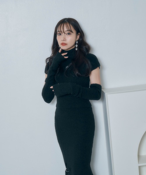 【セール】アームウォーマーニットセットアップ（ニット/セーター）｜ANDGEEBEE（アンジービー）