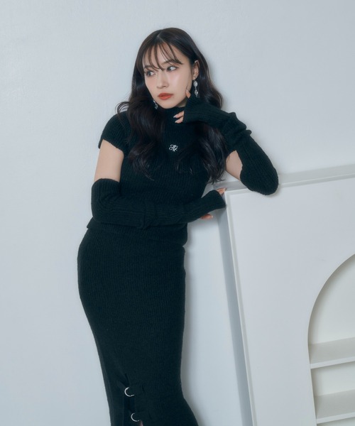 【セール】アームウォーマーニットセットアップ（ニット/セーター）｜ANDGEEBEE（アンジービー）