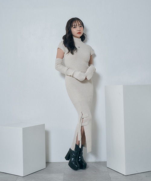 【セール】アームウォーマーニットセットアップ（ニット/セーター）｜ANDGEEBEE（アンジービー）