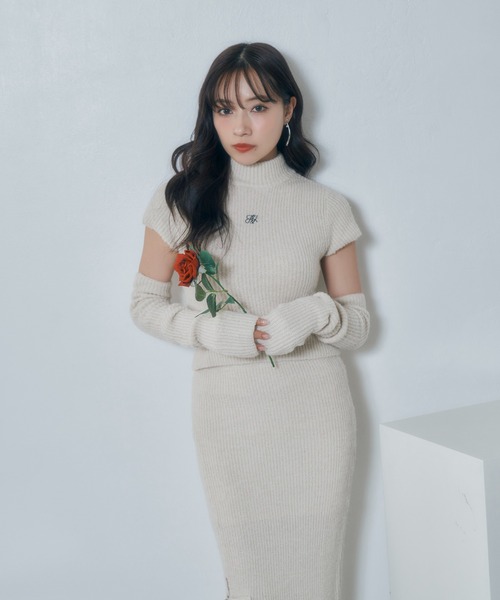 【セール】アームウォーマーニットセットアップ（ニット/セーター）｜ANDGEEBEE（アンジービー）